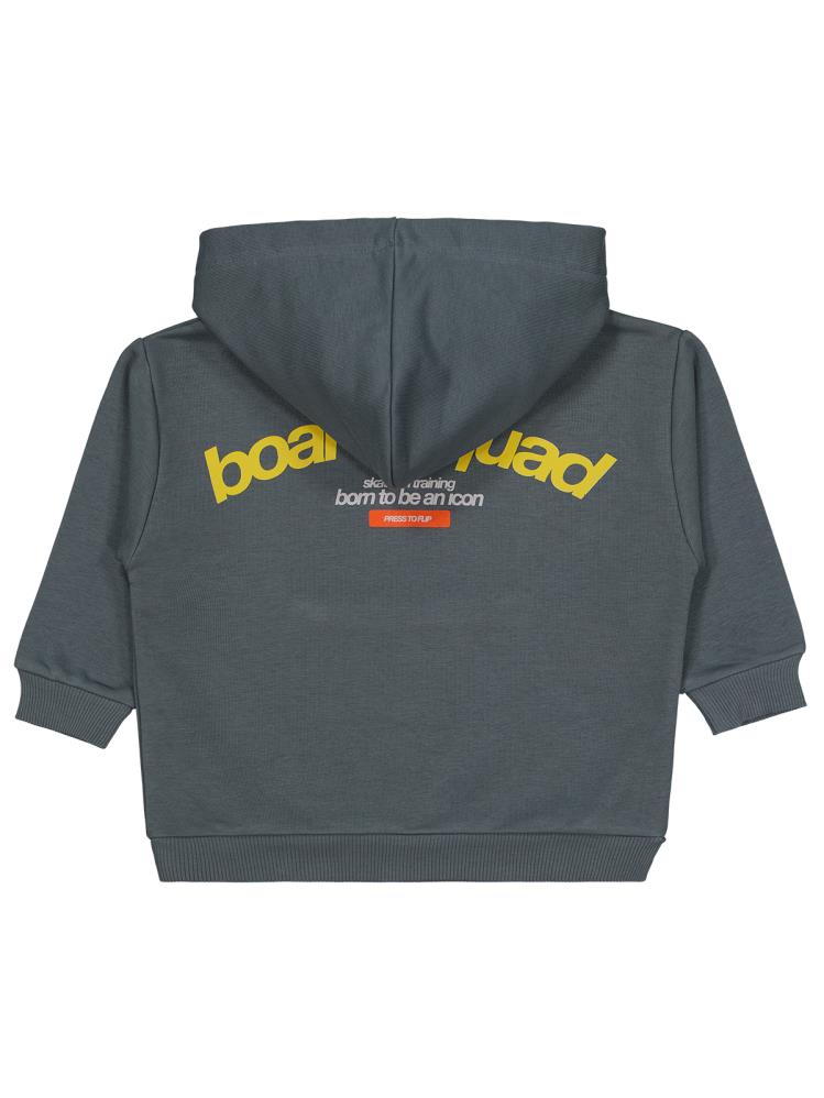 Civil Boys Board Squad Baskılı 2-5 Yaş Sweatshirt - Gri
