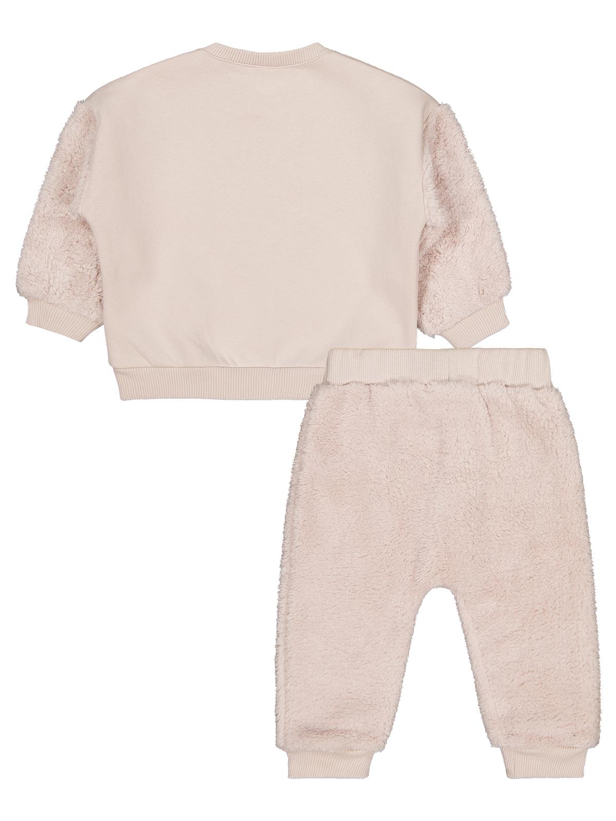 Civil Baby Kalp Nakışlı 6-18 Ay Takım - Bej