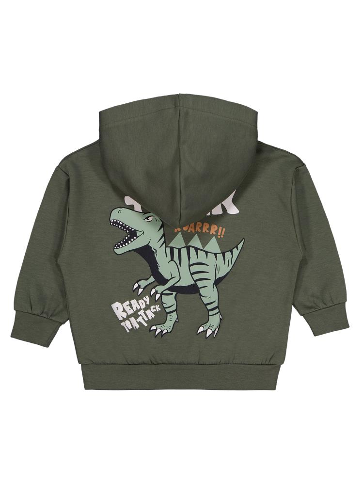 Civil Boys Trex Roar Baskılı 2-5 Yaş Sweatshirt - Haki