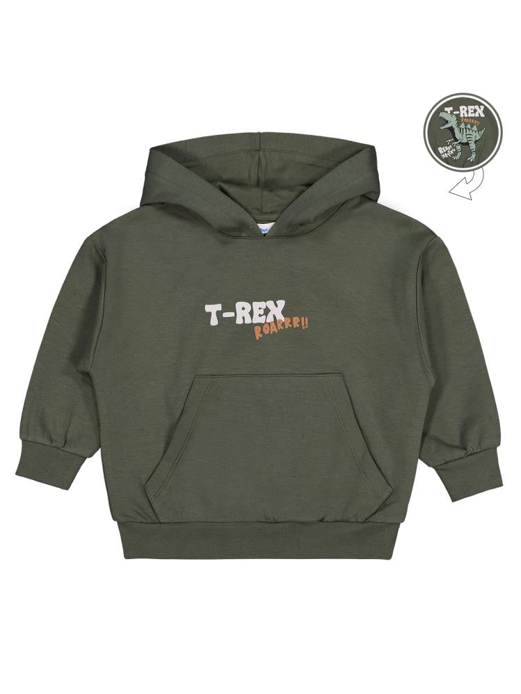 Civil Boys Trex Roar Baskılı 2-5 Yaş Sweatshirt - Haki