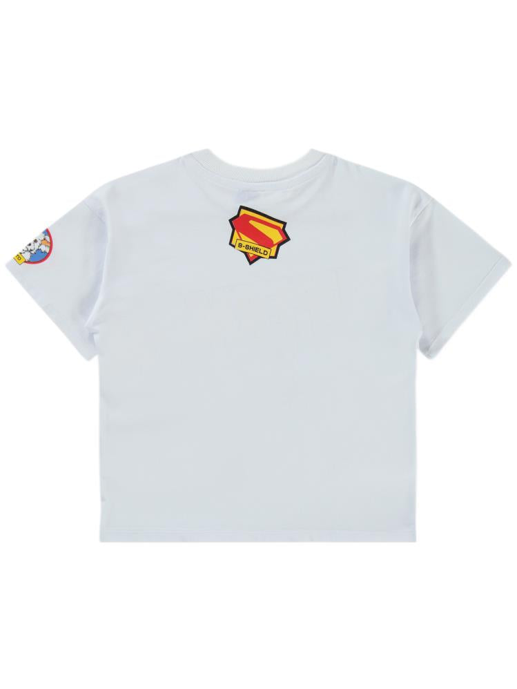 Süperman Krypto Baskılı 6-9 Yaş Tişört - Beyaz