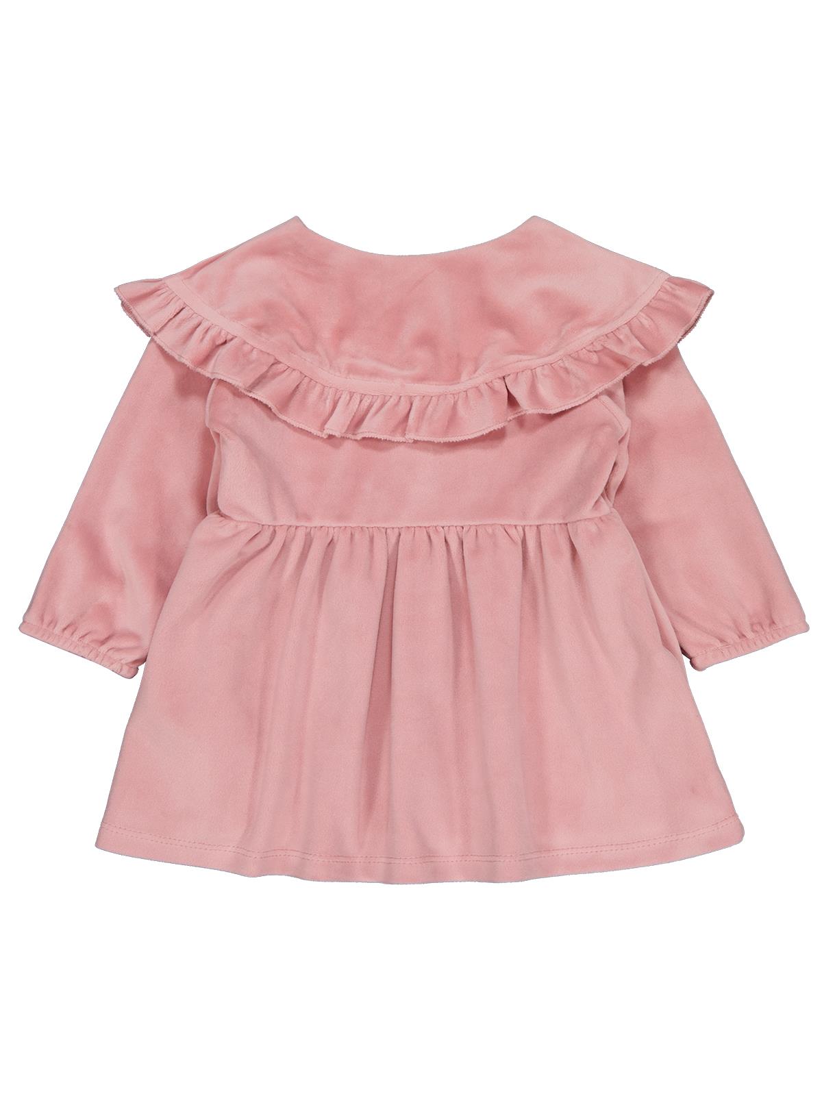 Civil Baby Eteği Büzgülü 6-18 Ay Jile ve Elbise - Pembe