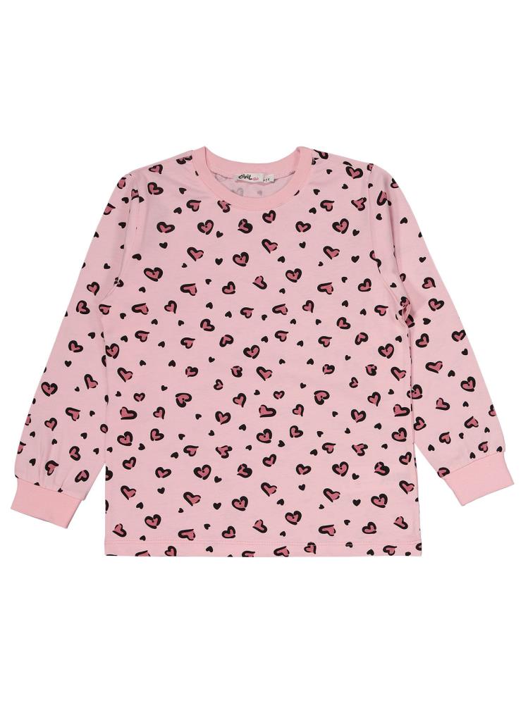 Civil Girls Leopar 6-9 Yaş Pijama Takımı - Pembe