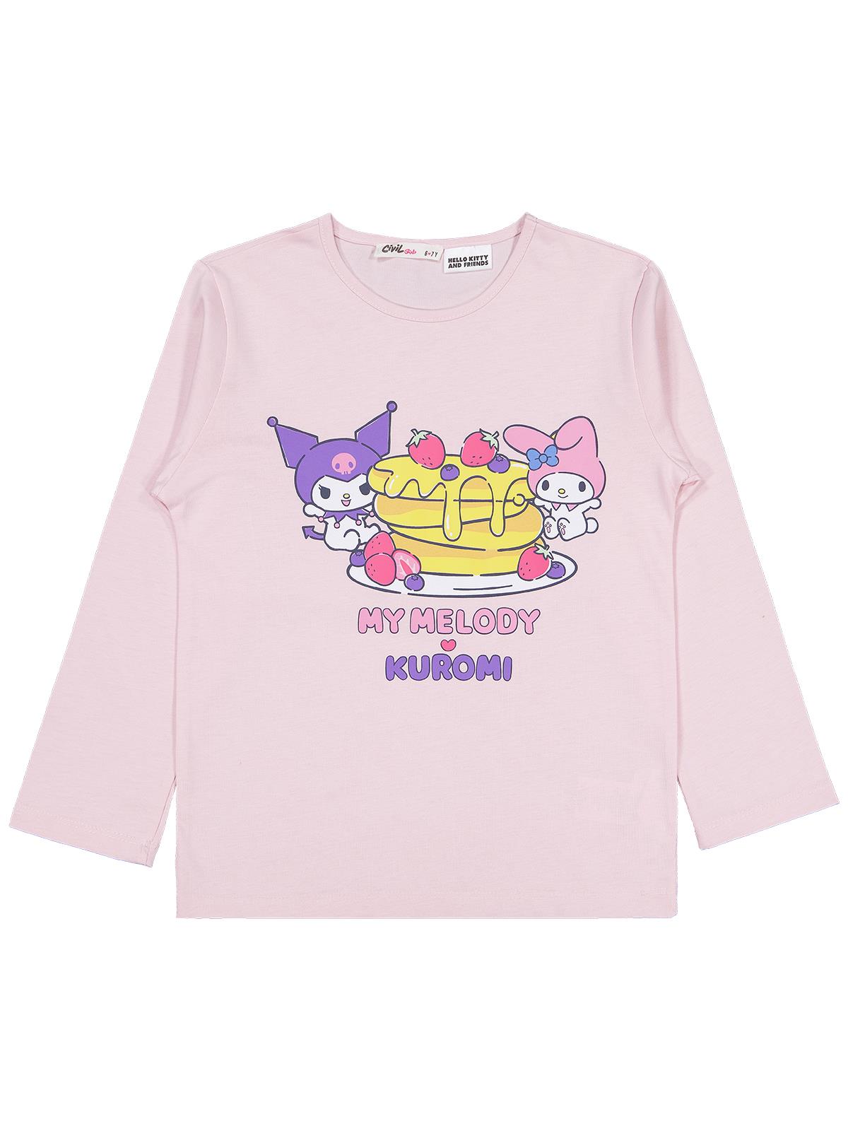 Kuromi 10-13 Yaş Pijama Takımı - Pembe