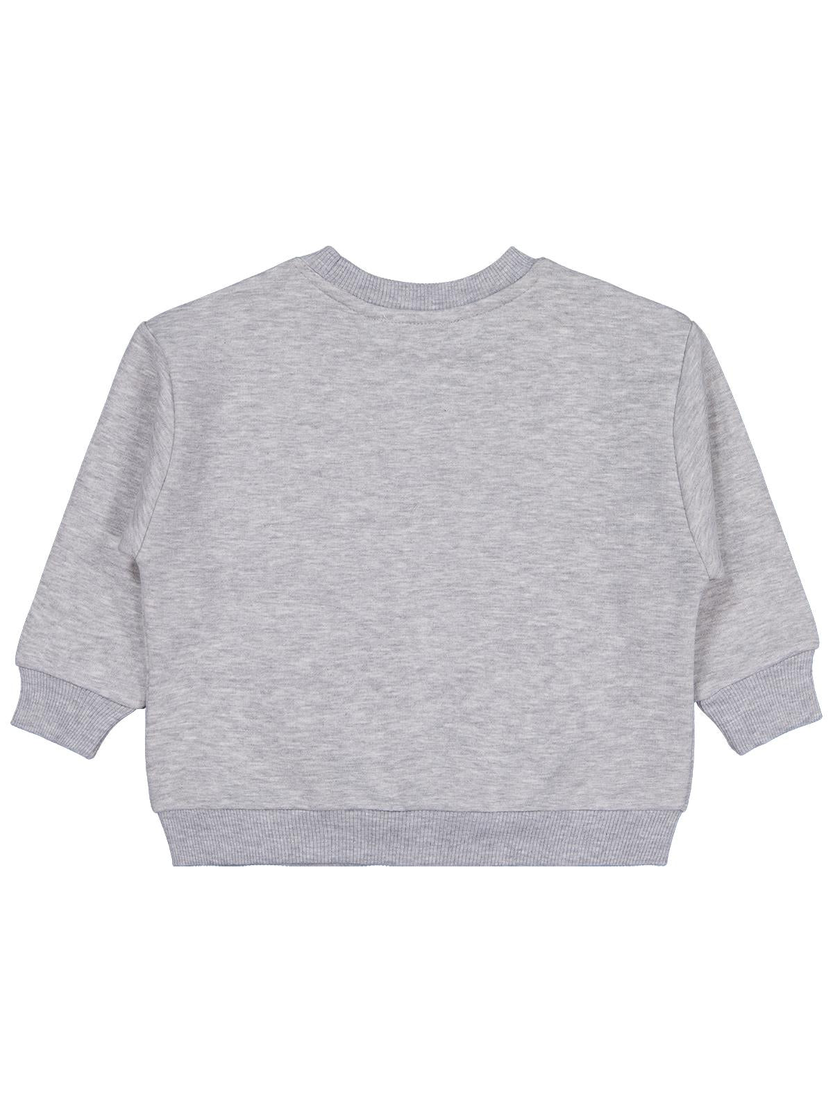 Civil Erkek Çocuk Skater Baskılı Sweatshirt | 3 İp Uzun Kol | Okul Kreş ve Günlük Kullanım - Gri