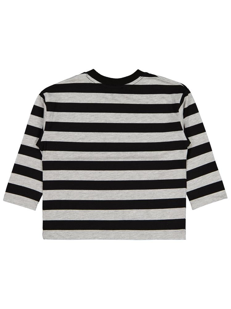 Civil Boys Skate Etiketli Çizgili 2-5 Yaş Sweatshirt - Gri