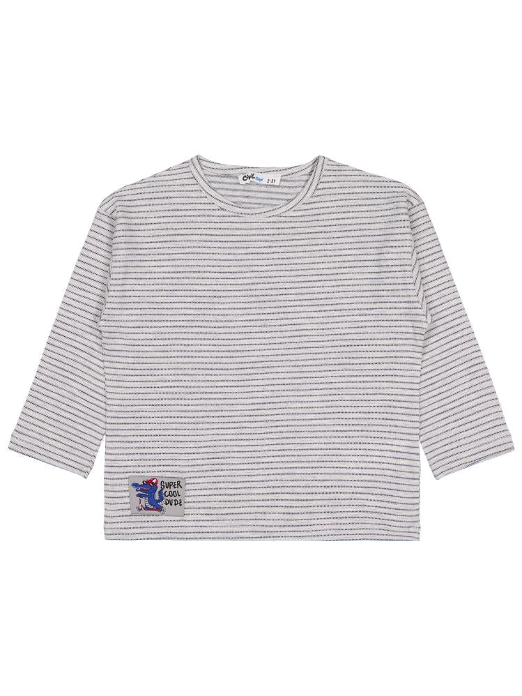 Civil Boys Timsah Etiketli 2-5 Yaş Sweatshirt - Gri