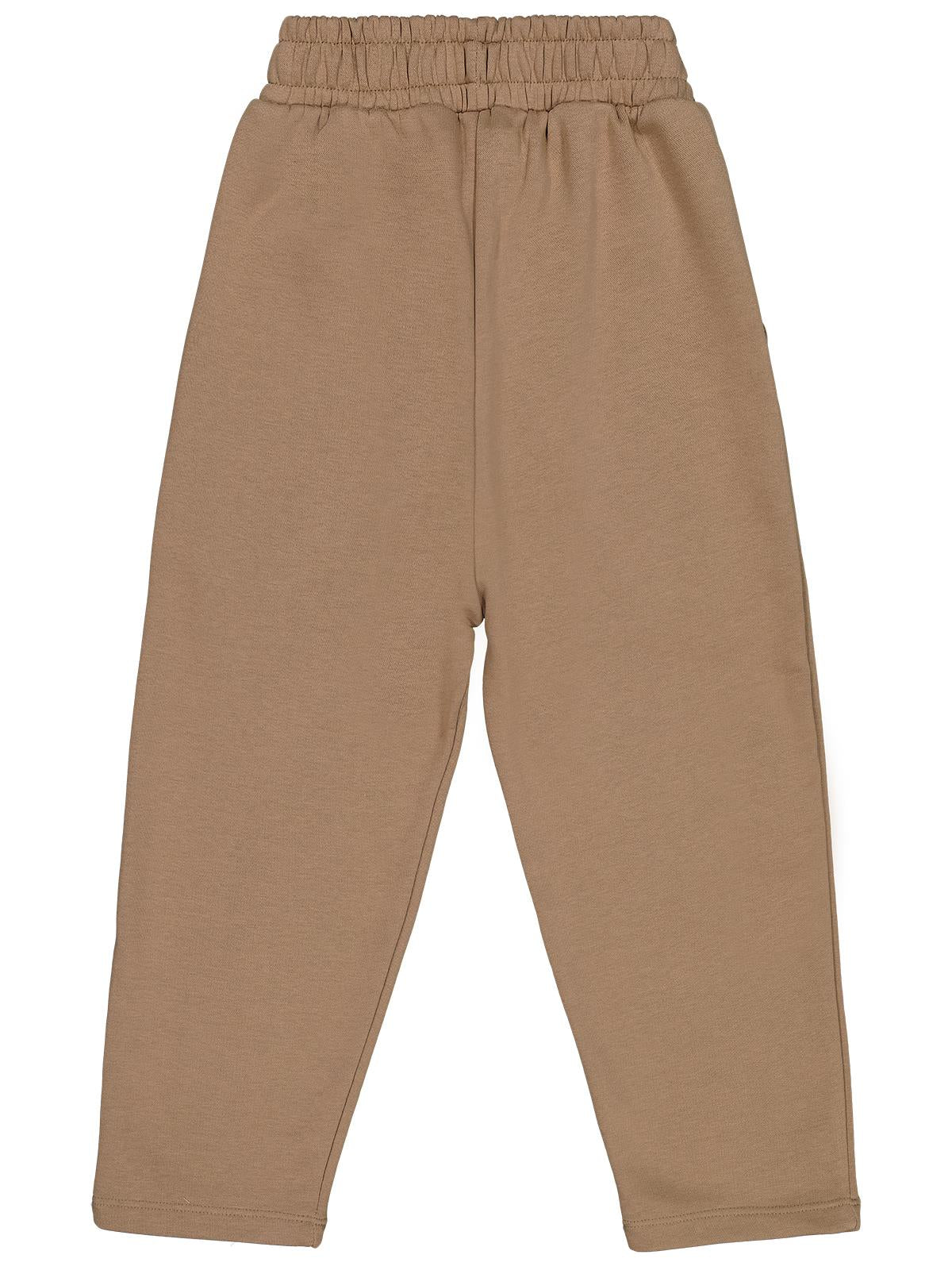 Civil Boys Armalı Süs Bağcıklı 6-9 Yaş Pantolon - Kahve