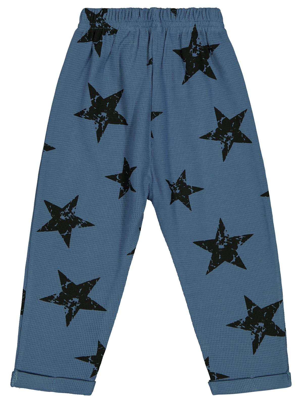 Civil Boys Yıldız Empirme Baskılı 2-5 Yaş Eşofman Altı - Mavi