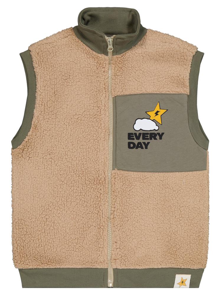 Civil Boys Every Day Baskılı 6-9 Yaş Yelek - Haki