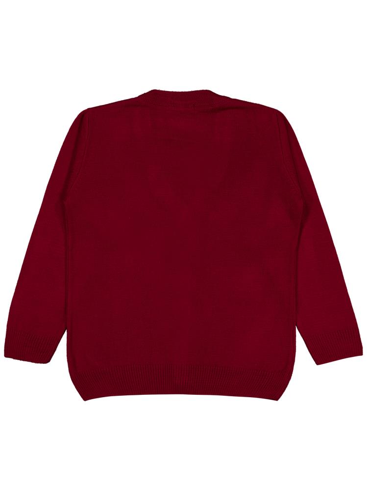 Civil Boys Basic Triko 6-9 Yaş Hırka - Bordo