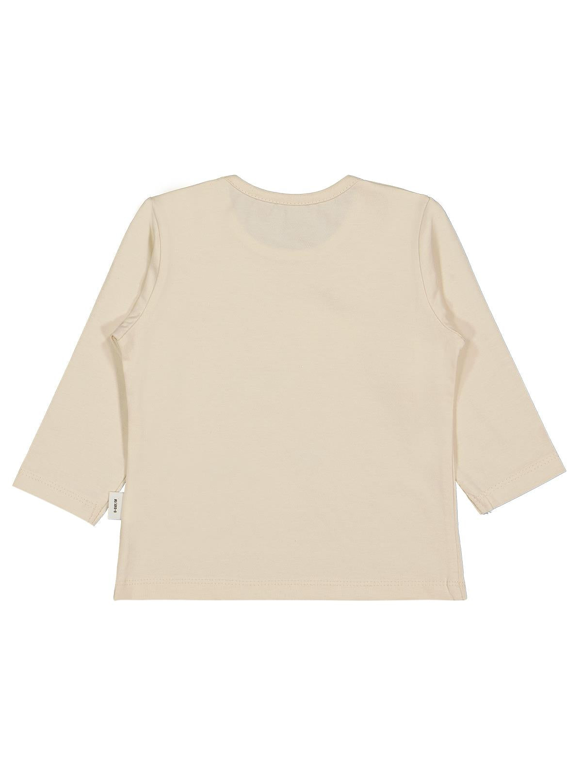 Civil Baby Yıldız Kalp Baskılı 6-18 Ay Sweatshirt - Bej