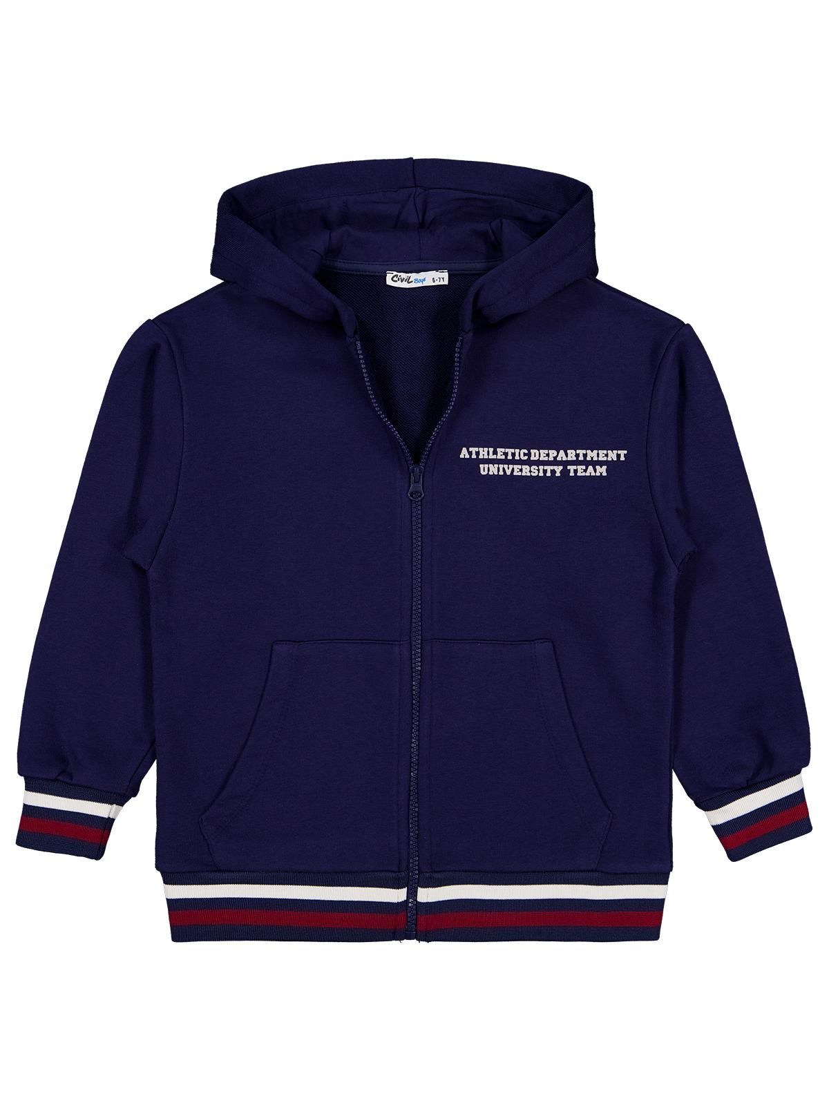 Civil Boys Original Baskılı 10-13 Yaş Hırka - Lacivert