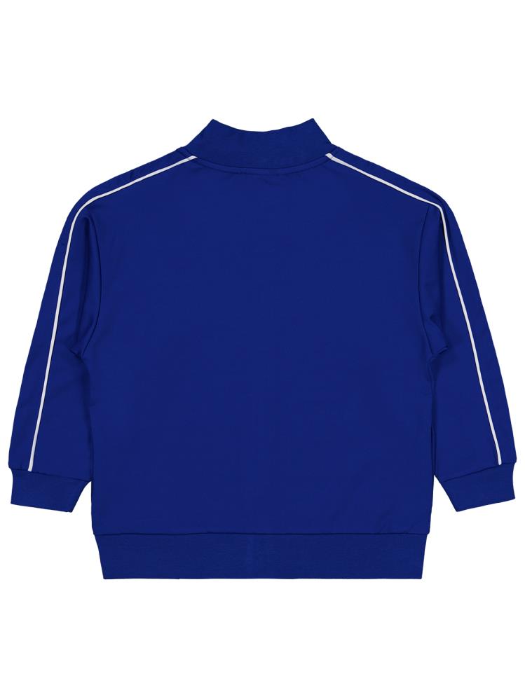 Civil Boys Kolej Atletic Nakışlı Biyeli 6-9 Yaş Hırka - Mavi