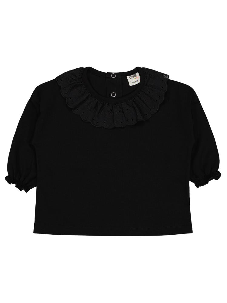 Civil Baby Fisto Yakalı 6-18 Ay Sweatshirt - Siyah