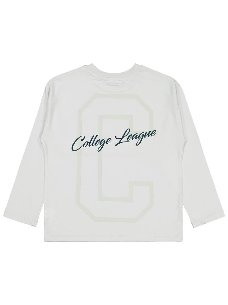 Civil Boys College Baskılı 6-9 Yaş Sweatshirt - Gri