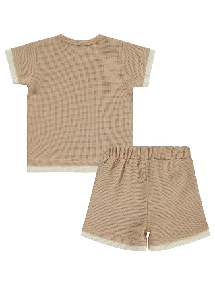 Civil Baby Çıkma Detaylı 6-18 Ay Takım - Bej