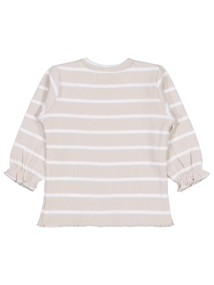 Civil Baby Çizgili 6-18 Ay Sweatshirt - Bej