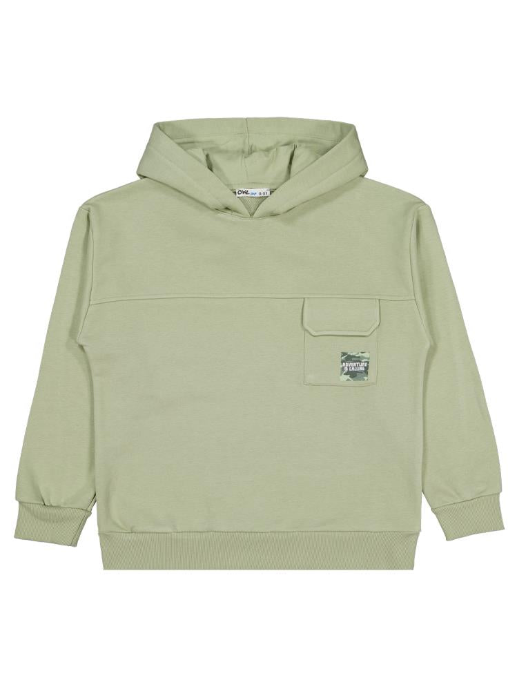 Civil Boys Kamuflaj Baskılı 10-13 Yaş Sweatshirt - Haki