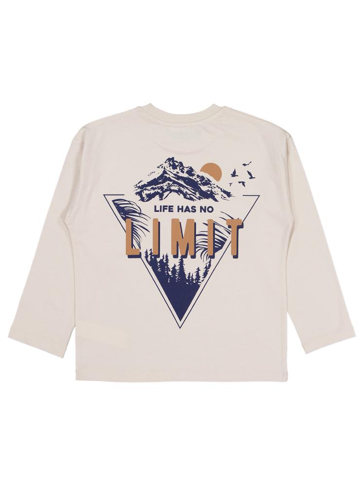 Civil Boys Lımıt Baskılı 10-13 Yaş Sweatshirt - Bej