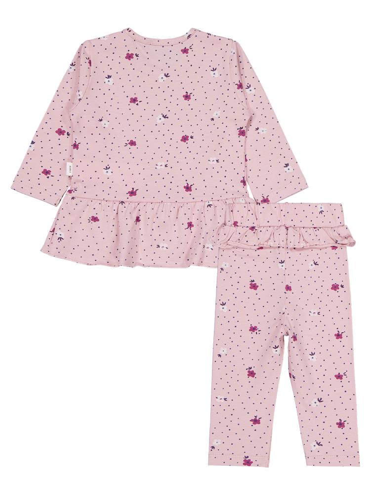 Civil Baby Çiçek Empirme 6-18 Ay Takım - Lila