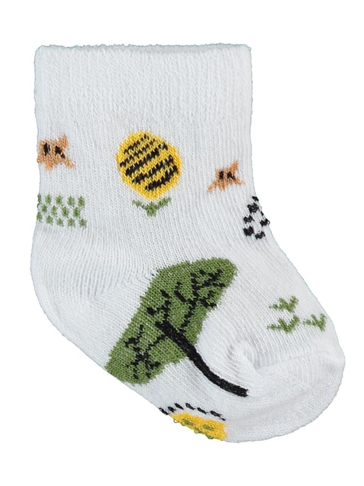 Civil Baby Hello Dino Desen Asetat 0-24 Ay Çorap Setleri