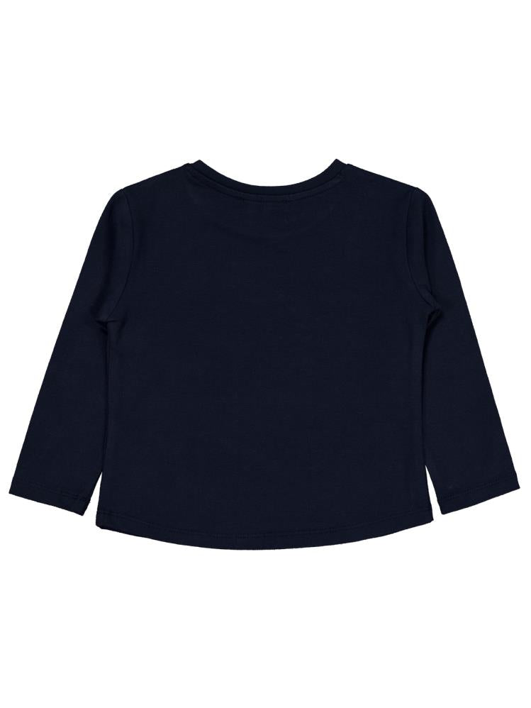 Civil Girls Kelebek Baskılı 2-5 Yaş Sweatshirt - Lacivert