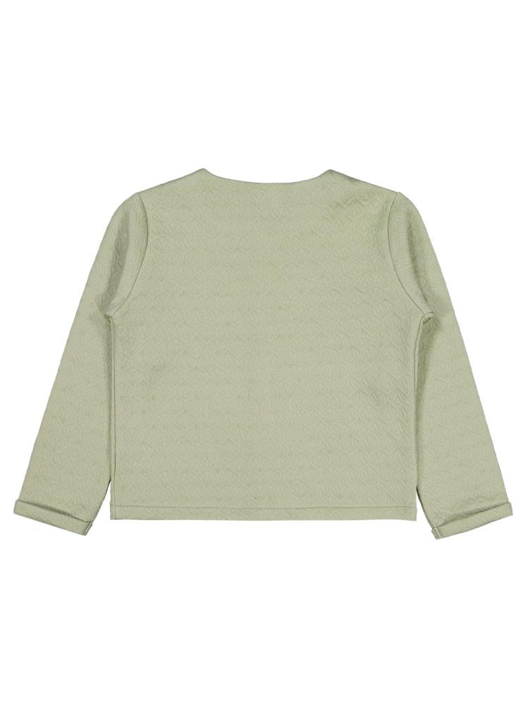 Civil Girls Önden Fiyonklu 6-9 Yaş Hırka - Haki