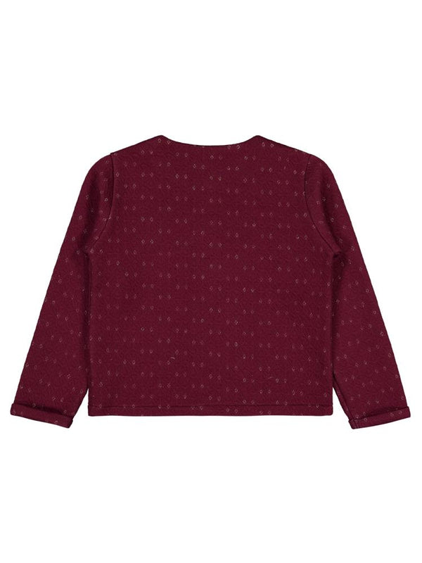 Civil Girls Gizli Çıtçıtlı 6-9 Yaş Hırka - Kırmızı