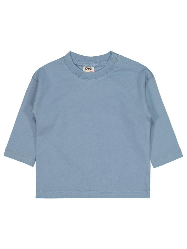 Cvl-69 Civil Baby Basic 6-18 Ay Sweatshirt - Mavi