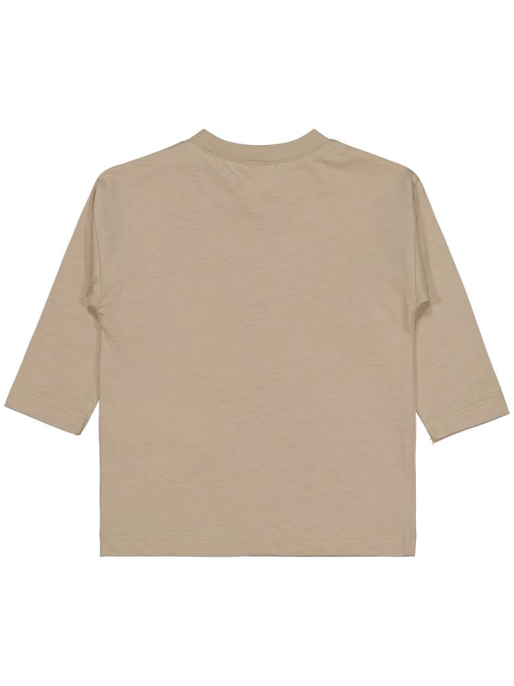Cvl-74 Civil Baby Dinazor Nakışlı 6-18 Ay Sweatshirt - Bej