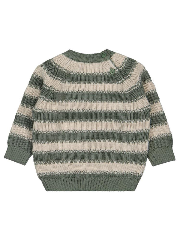 Civil Baby Elvi Çizgili 6-18 Ay Kazak - Haki