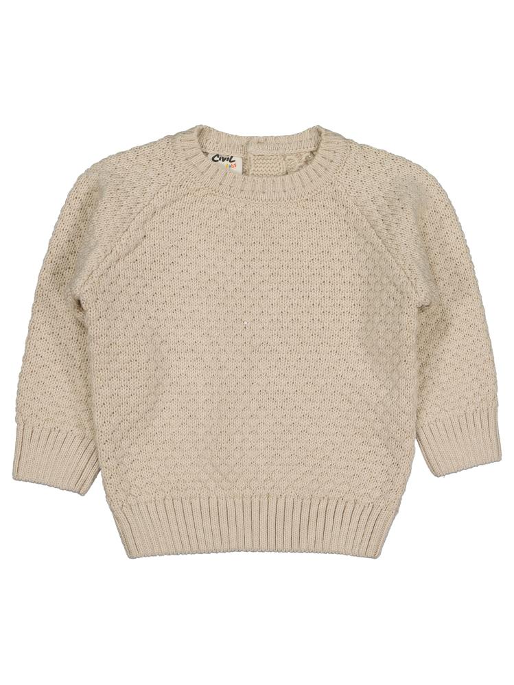 Civil Baby Wılme Örgülü 6-18 Ay Kazak - Bej