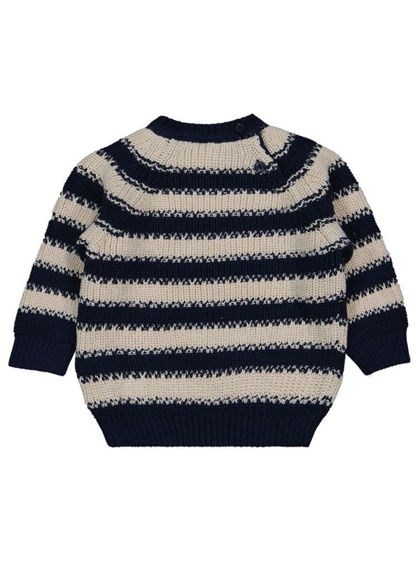 Civil Baby Elvi Çizgili 6-18 Ay Kazak - Lacivert