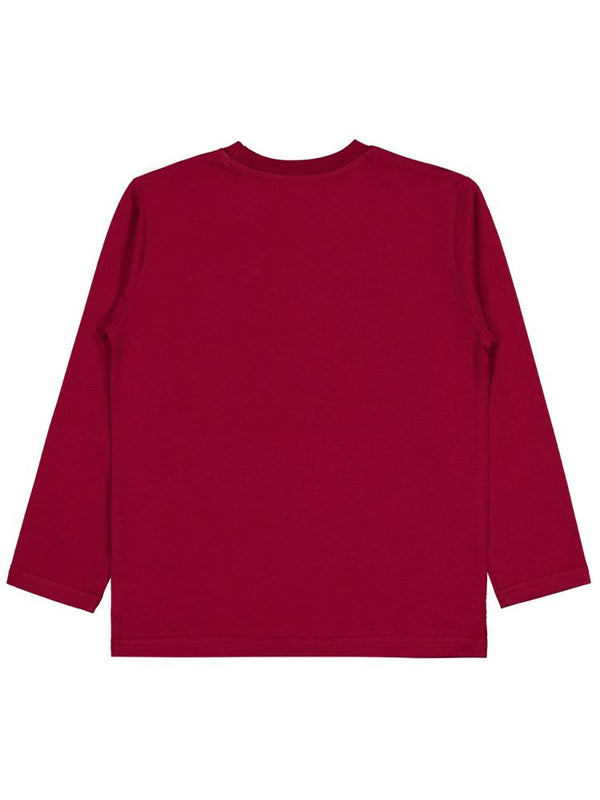 Civil Boys Basebal Atletics Baskılı 6-9 Yaş Sweatshirt - Bordo