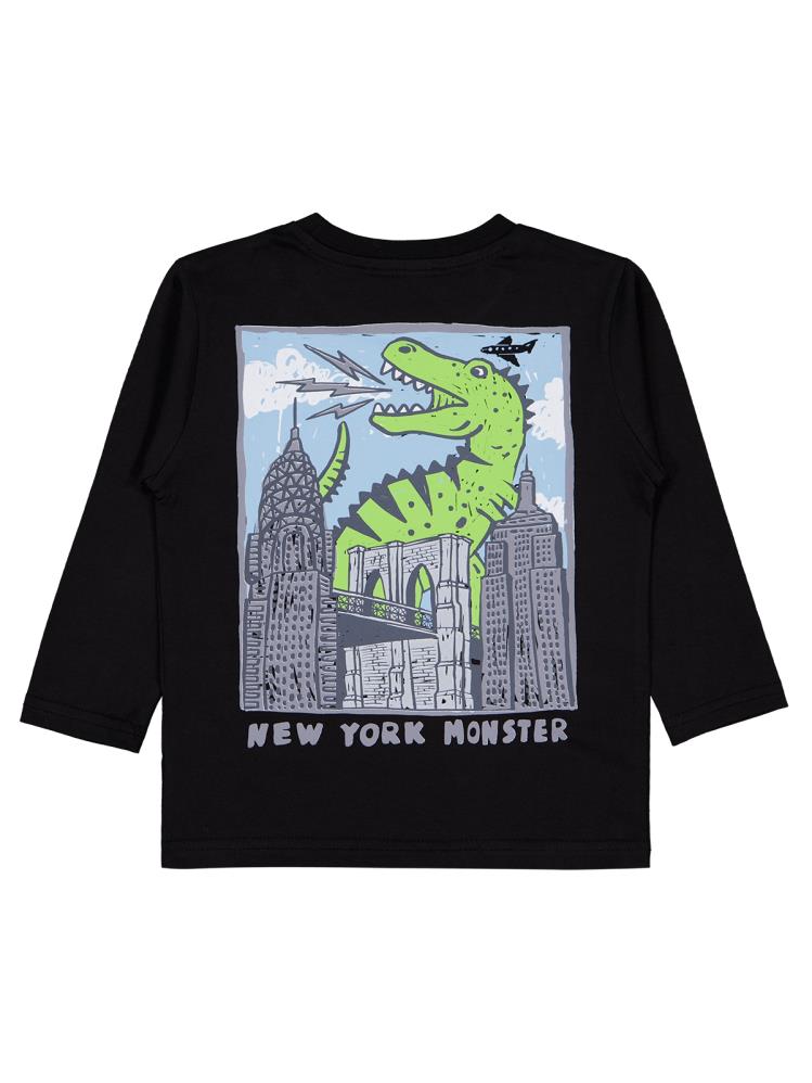 Civil Boys Stay Brave baskılı 2-5 Yaş Sweatshirt - Siyah