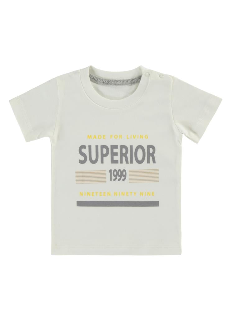 Concept Müslin Gömlekli Şortlu 3'lü 6-18 Ay Takım - Gri