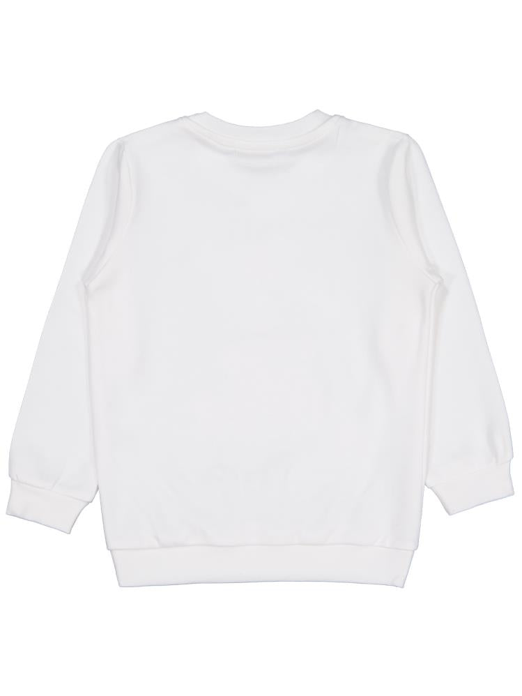 Civil Girls Anime Baskılı 2-5 Yaş Sweatshirt - Ekru