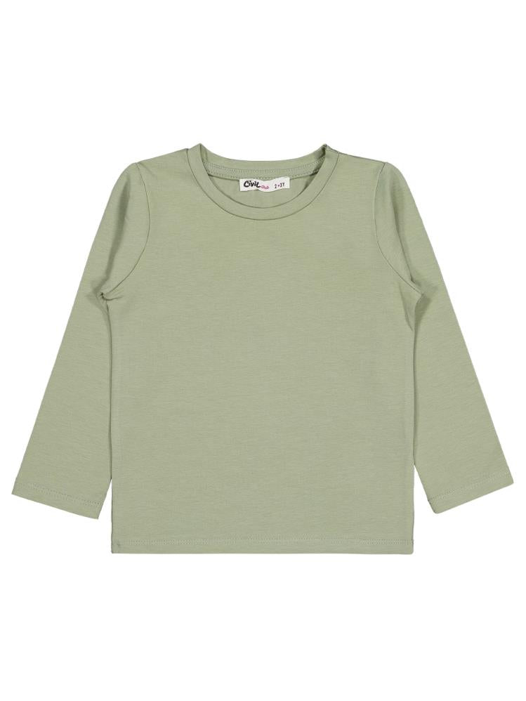 Civil Girls Basic 2-5 Yaş Sweatshirt - Haki