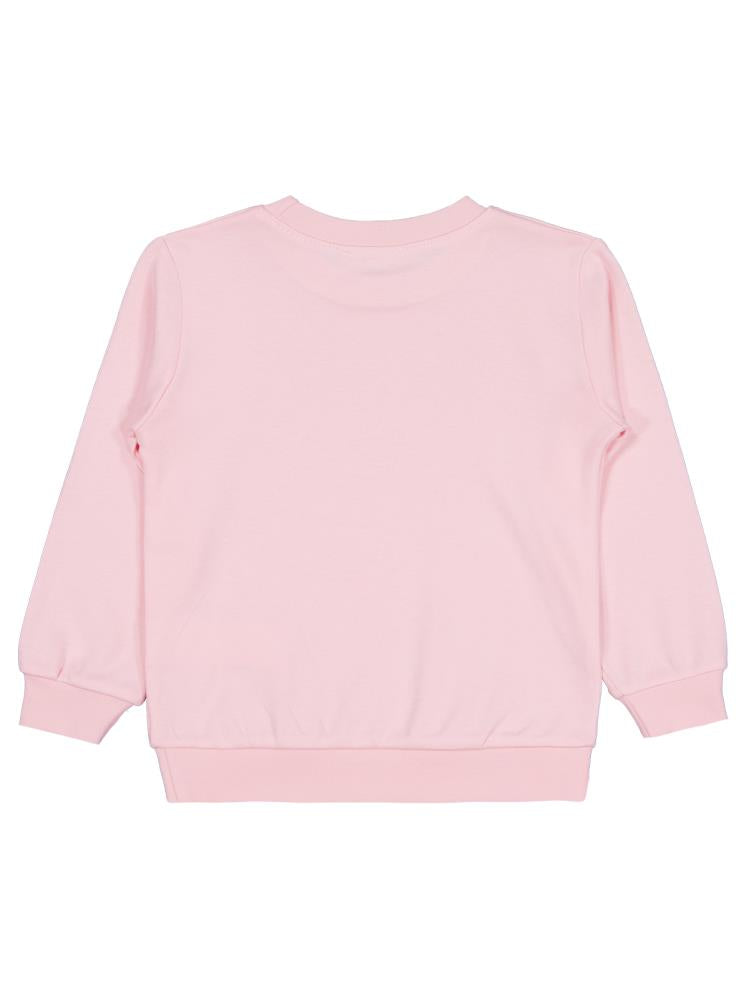 Civil Girls Kedi Baskılı 2-5 Yaş Sweatshirt - Pembe