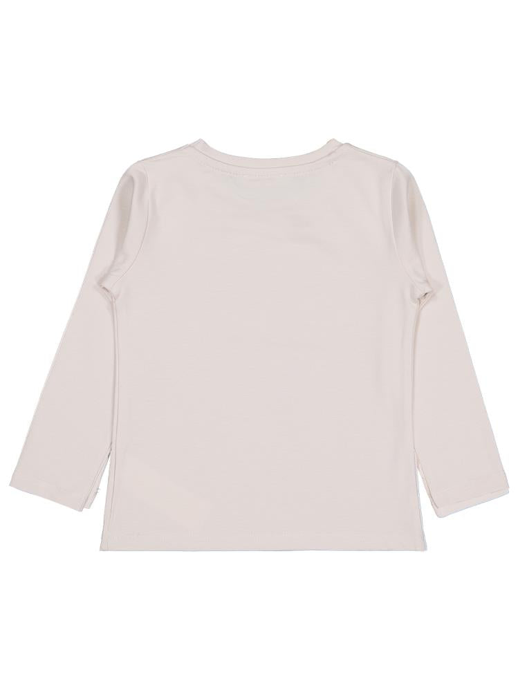 Civil Girls Kurdela Baskılı 2-5 Yaş Sweatshirt - Bej