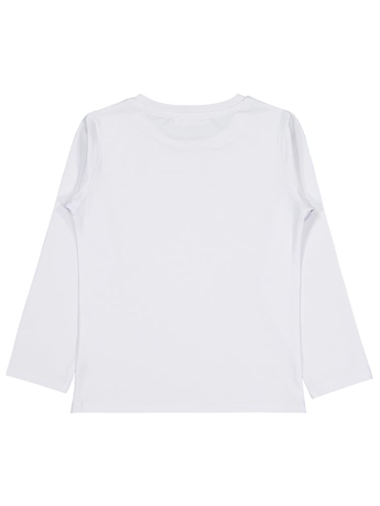 Civil Girls Yıldız Baskılı 6-9 Yaş Sweatshirt - Beyaz