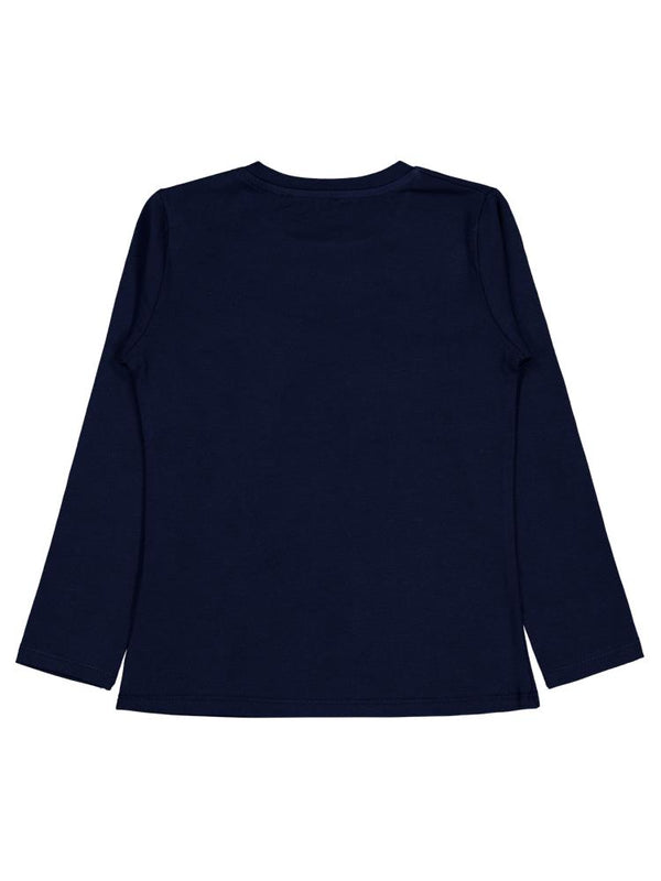 Civil Girls Kelebek Baskılı 6-9 Yaş Sweatshirt - Lacivert