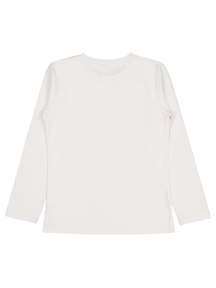 Civil Girls Kelebek Baskılı 6-9 Yaş Sweatshirt - Ekru