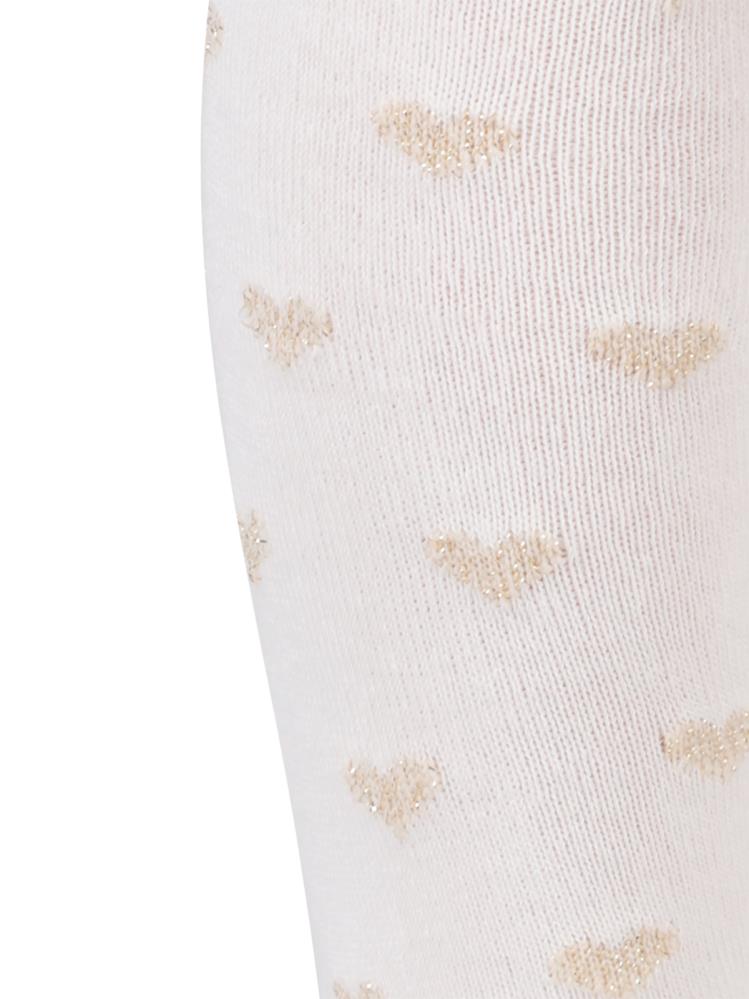 Civil Girls Simli Kalp 3-11 Yaş Kız Külotlu Çorap - Ekru