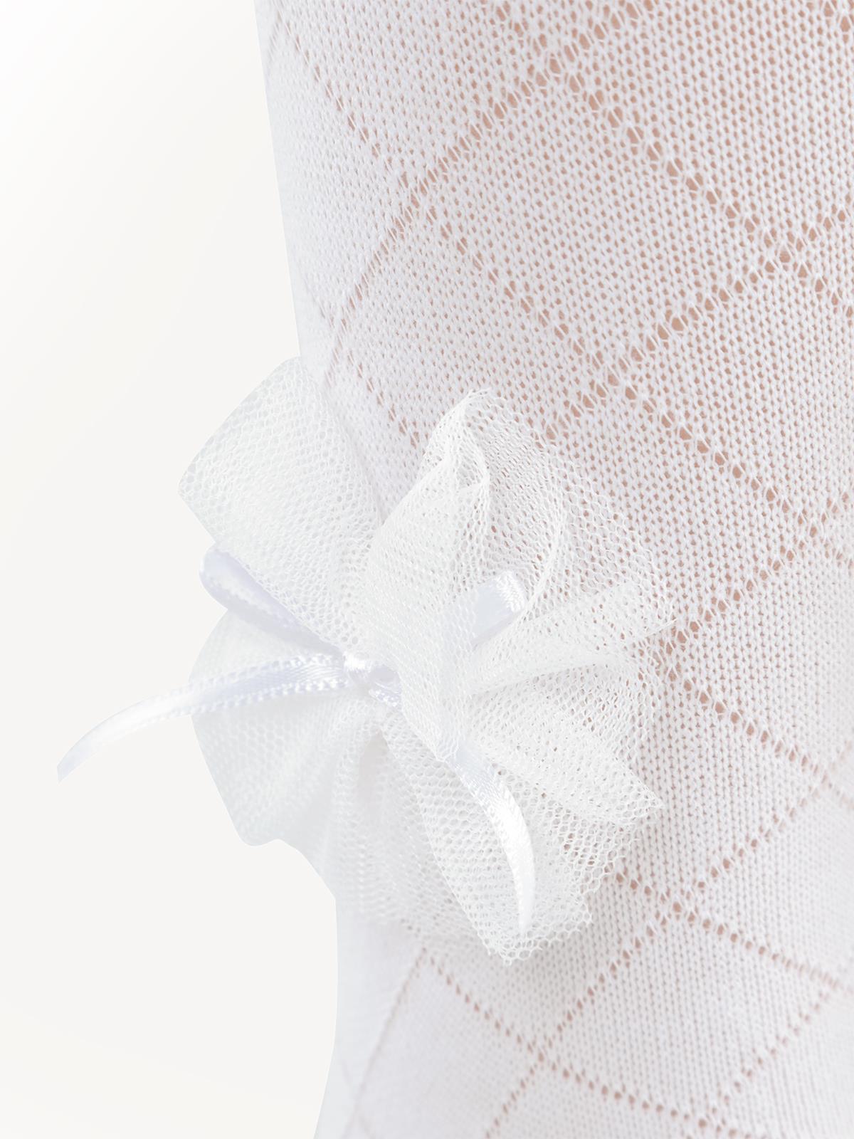 Civil Girls Petek Tüllü Aksesuar 3-7 Yaş Kız Külotlu Çorap - Ekru