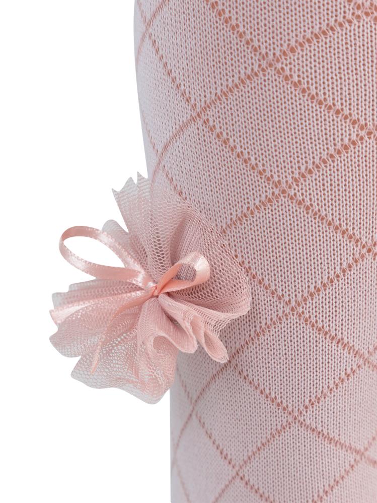 Civil Girls Petek Tüllü Aksesuar 3-7 Yaş Kız Külotlu Çorap - Pembe