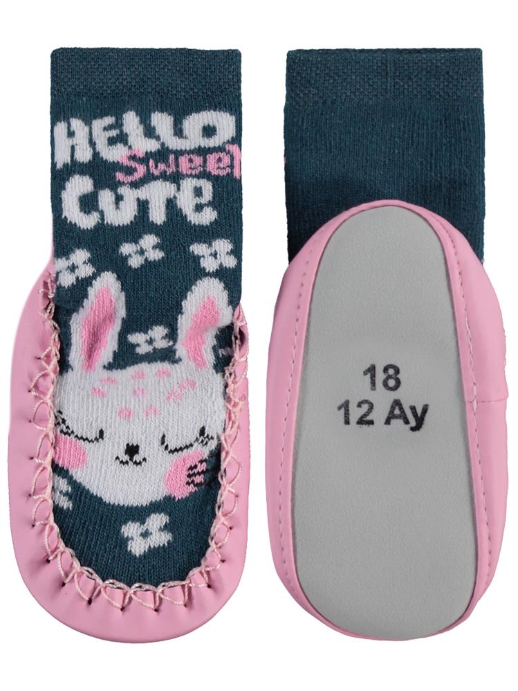 Civil Baby Cute Bebek Kız Havlu Çarık Çorap