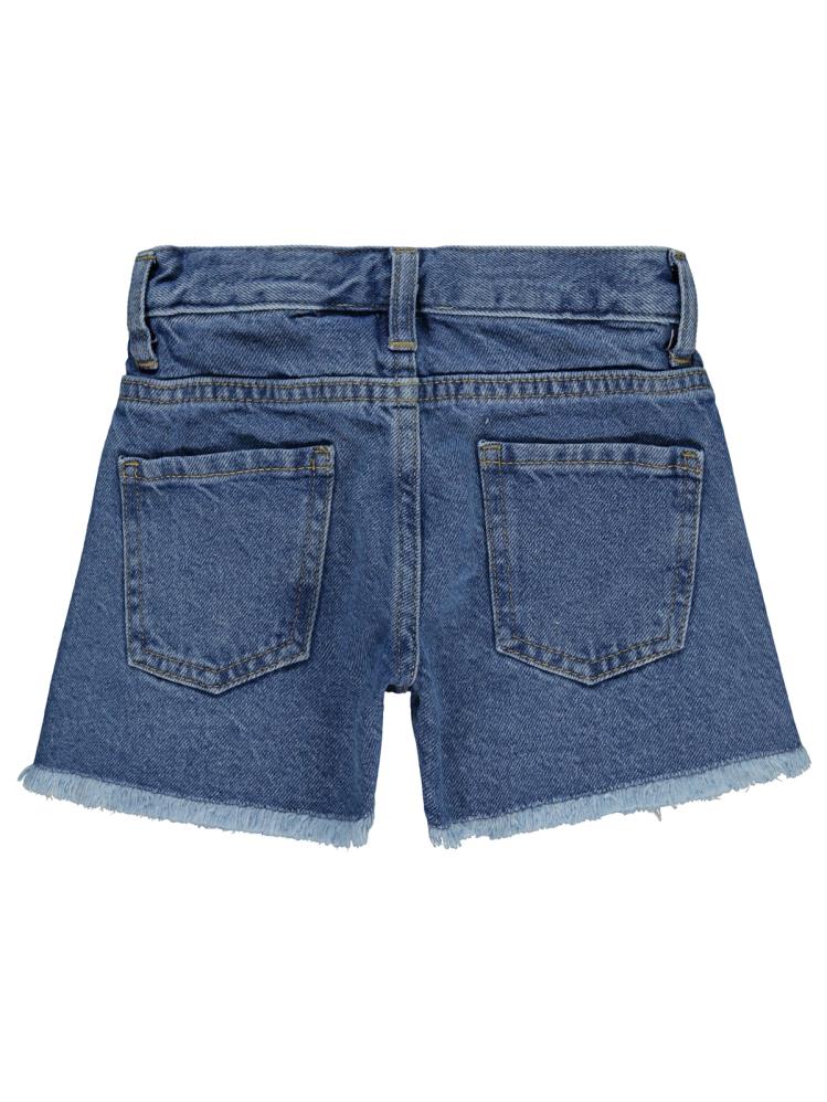 Civil Girls Yıldız Nakışlı 2-5 Yaş Şort - Mavi