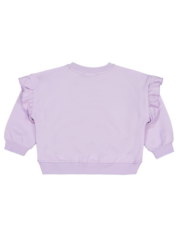 Civil Girls Kalpli Unicorn Baskılı 2-5 Yaş Sweatshirt - Lila